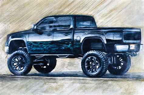 Lifted truck drawings - How to Draw a Chevy Truck - An easy, step by step drawing lesson for kids. This tutorial shows the sketching and drawing steps from start to finish. Another free Still Life for beginners step by step drawing video tutorial. Drawing …
